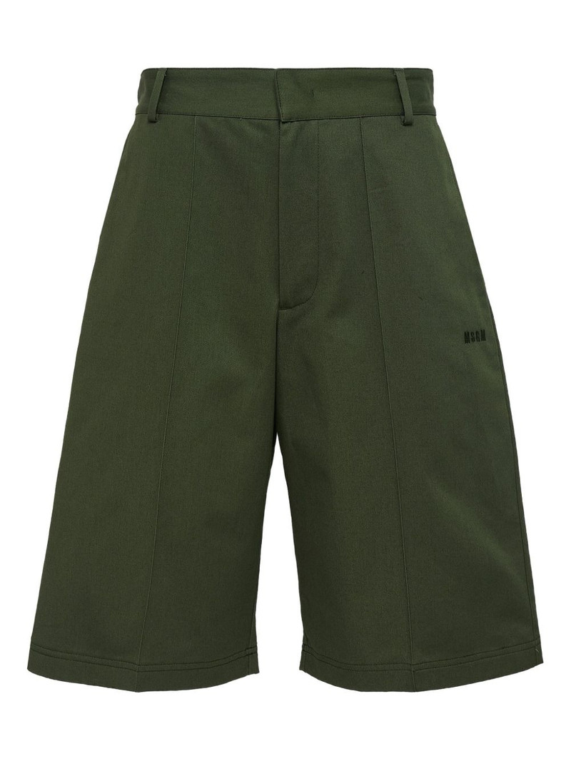 logo-embroidered bermuda shorts 1