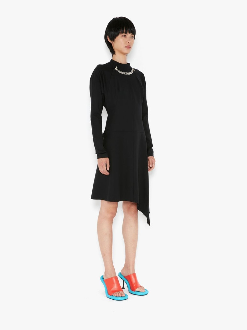 NECK CHAIN LONG SLEEVE DRESS 3