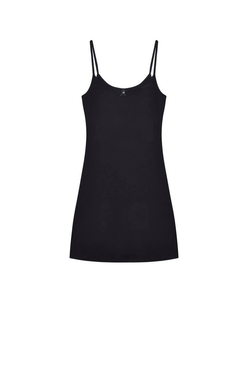 The Tank Dress: Cotton Jersey Black 1