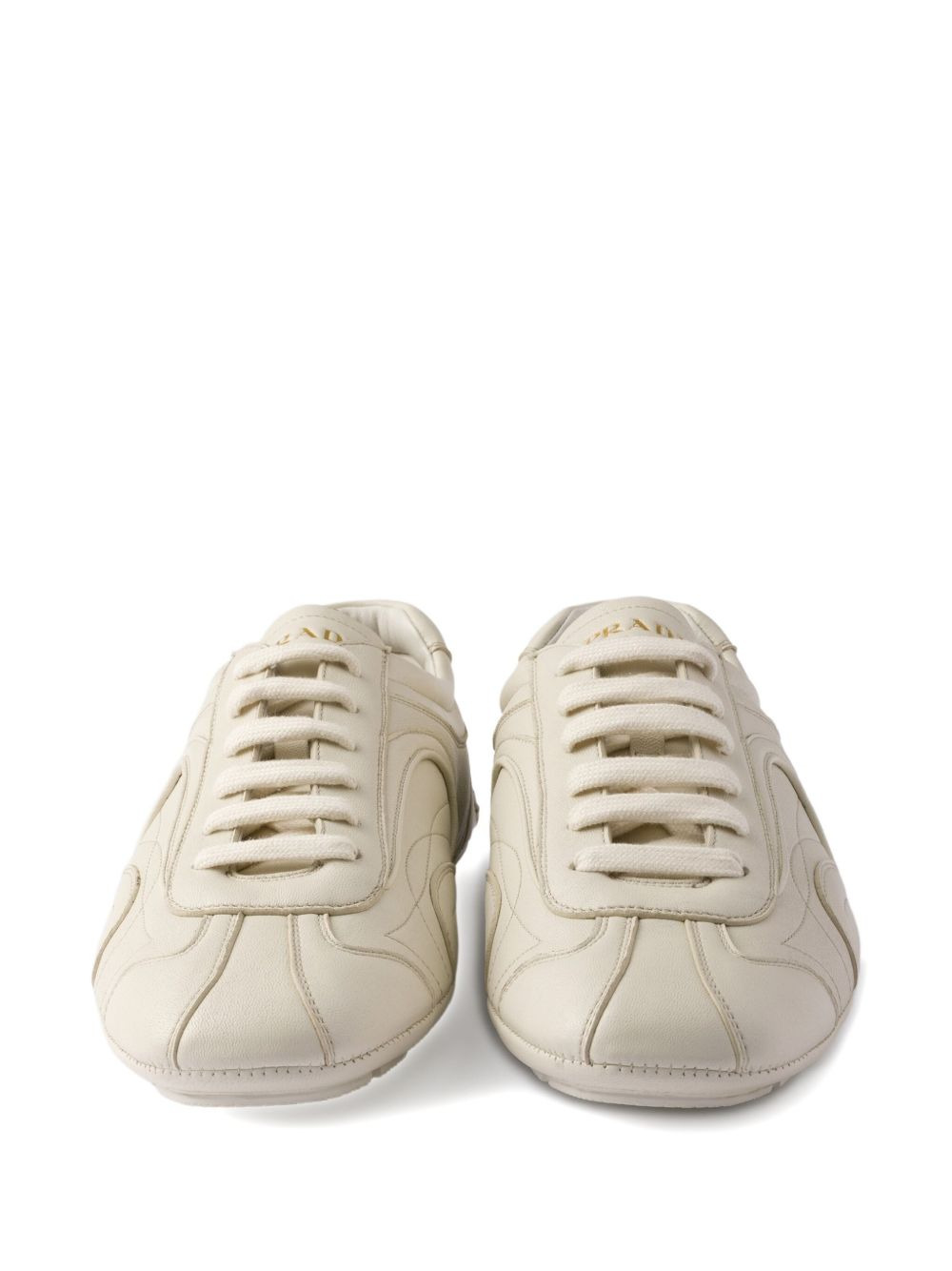 Antiqued nappa leather sneakers - 5