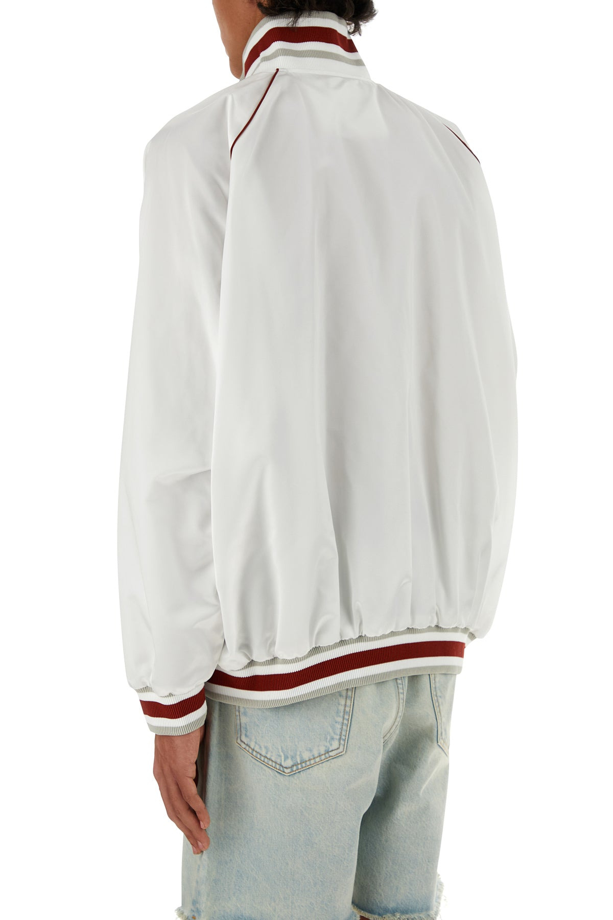 White nylon bomber jacket - 4