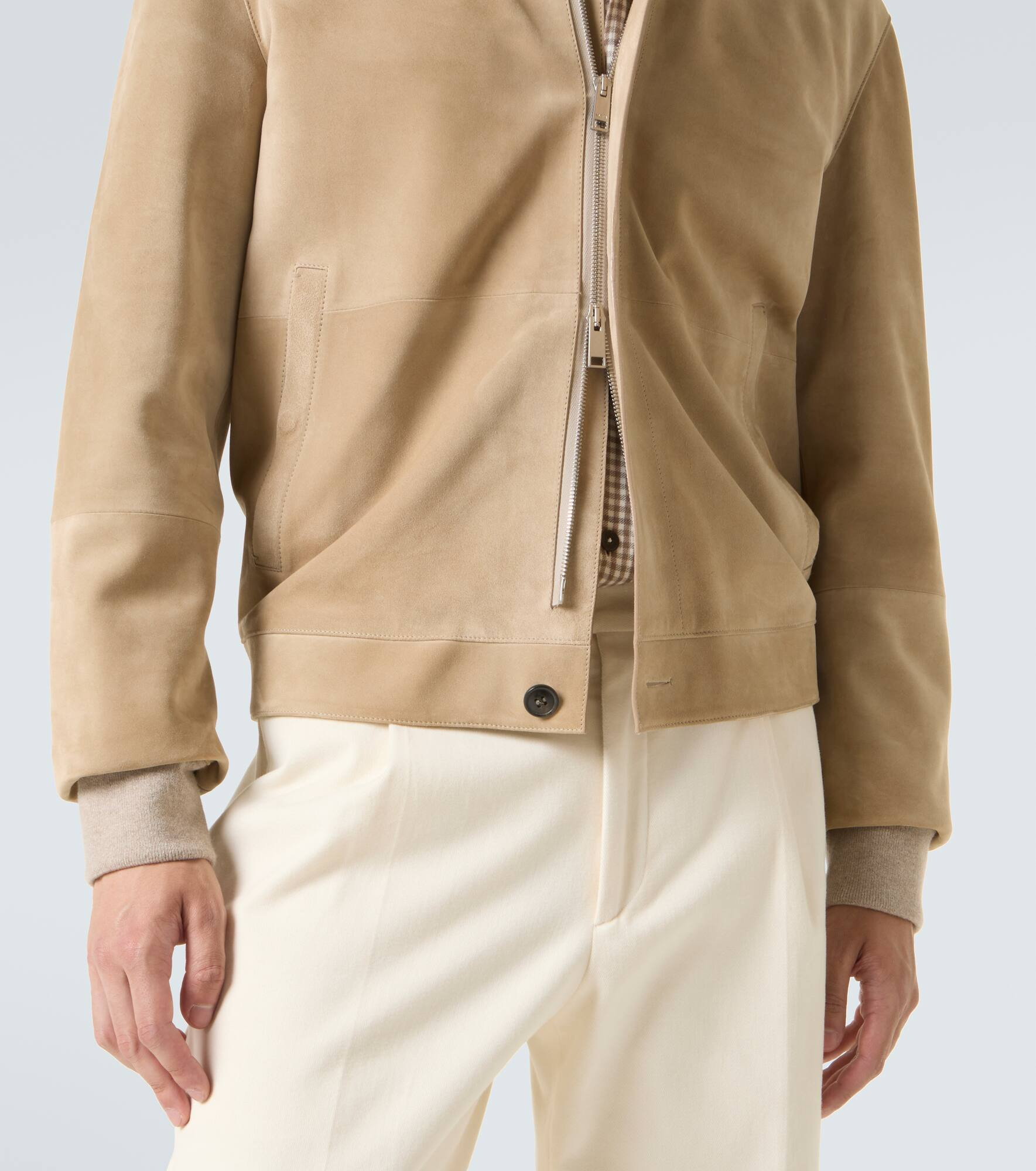 Suede blouson - 7