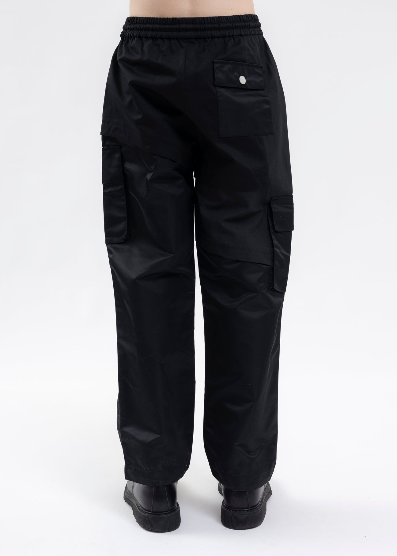 BLACK/GREY PANEL CARGO PANT - 3