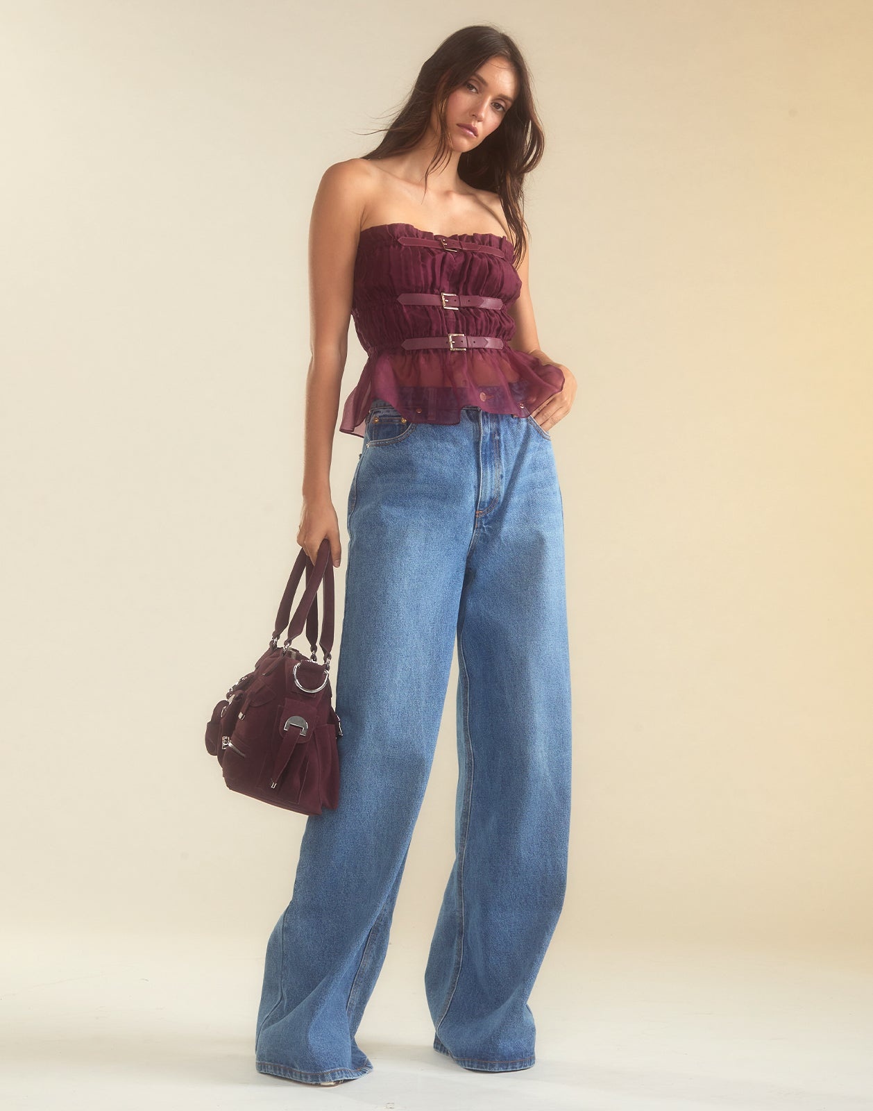 Buckle Up Silk Organza Top - 9