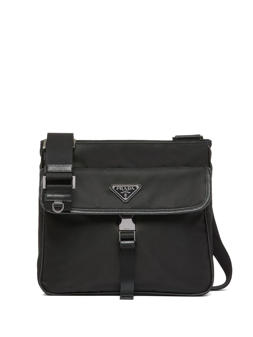 logo plaque shoulder bag - 1