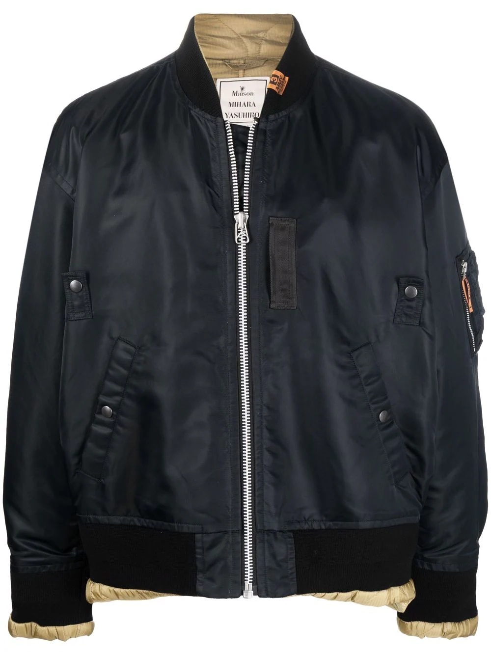 oversized padded bomber jacket - 1