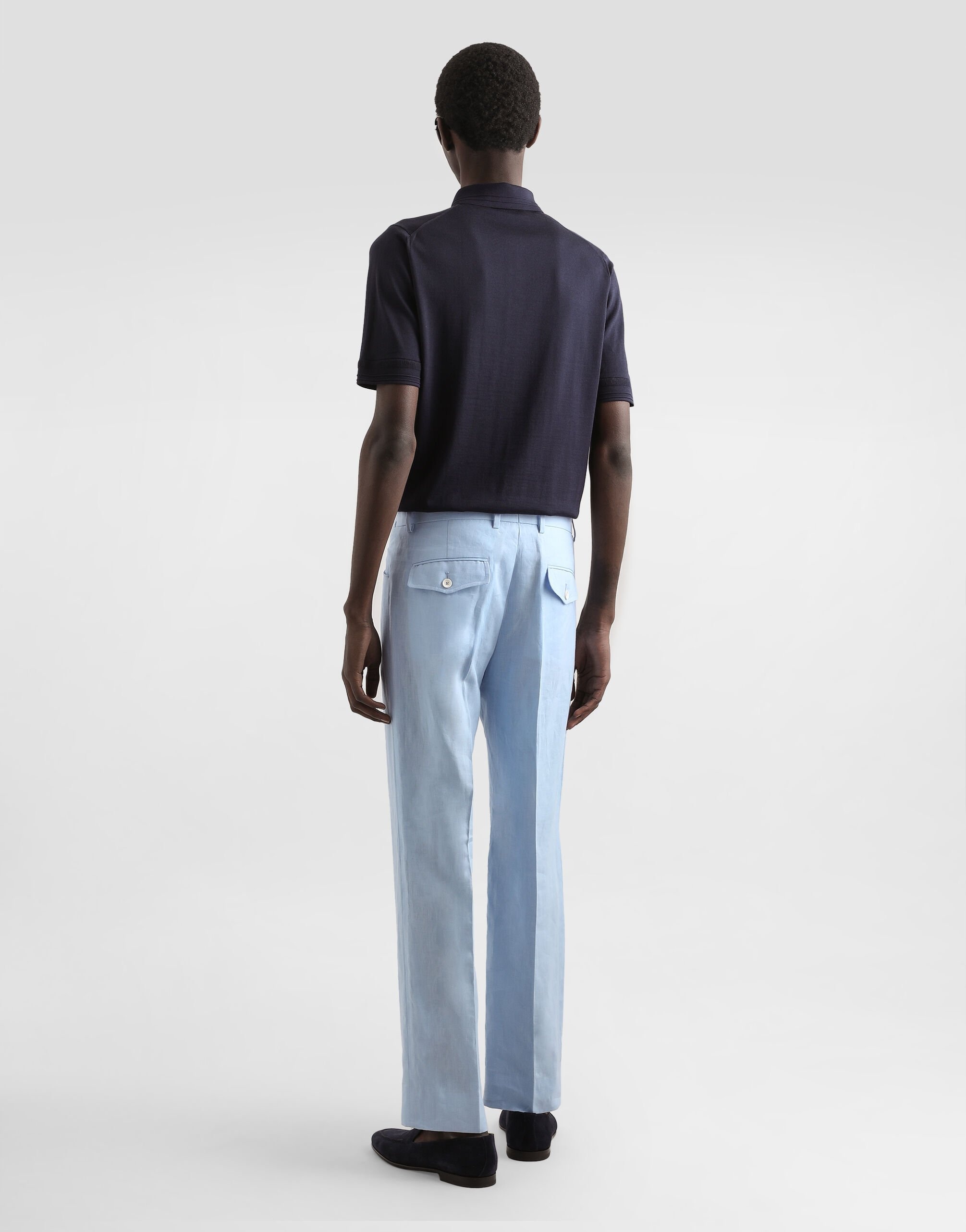Satin silk polo shirt - 3