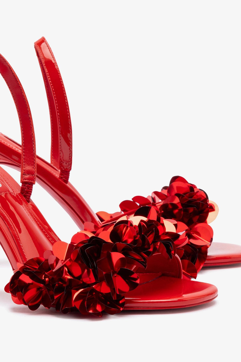 Morgan Sandal In Scarlet Patent Leather 4
