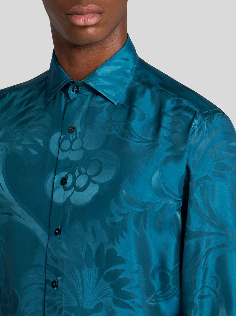 Etro FLORAL LEAFY JACQUARD ROMA SHIRT outlook