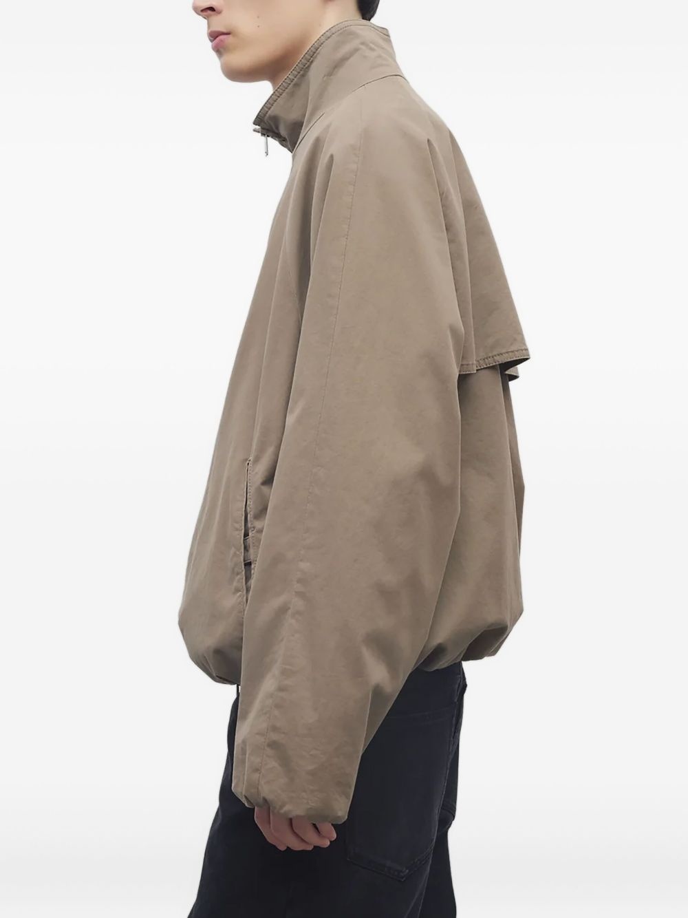 raglan-sleeve zip-up jacket - 3