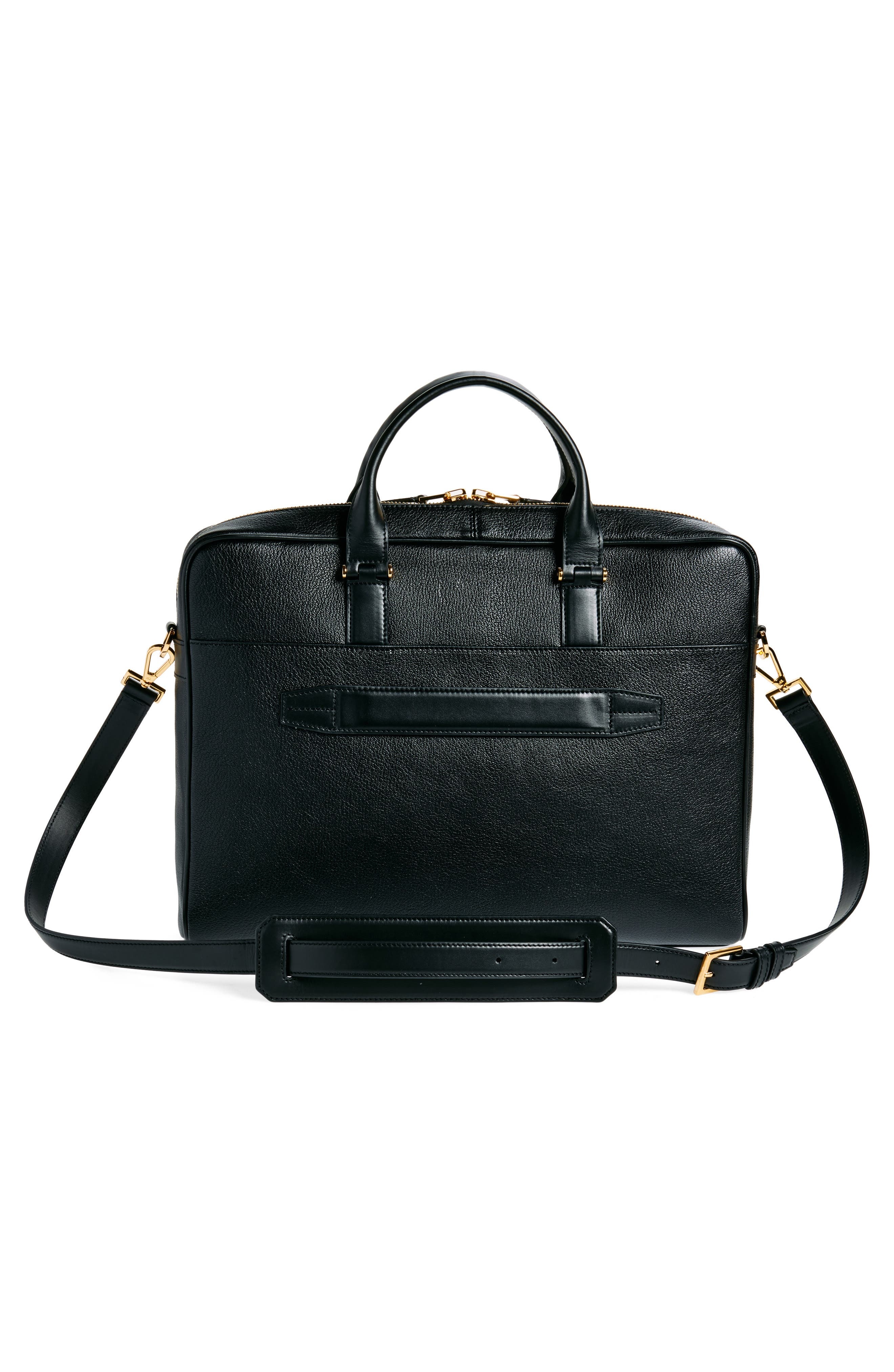 TOM FORD Leather Briefcase in Black at Nordstrom - 4