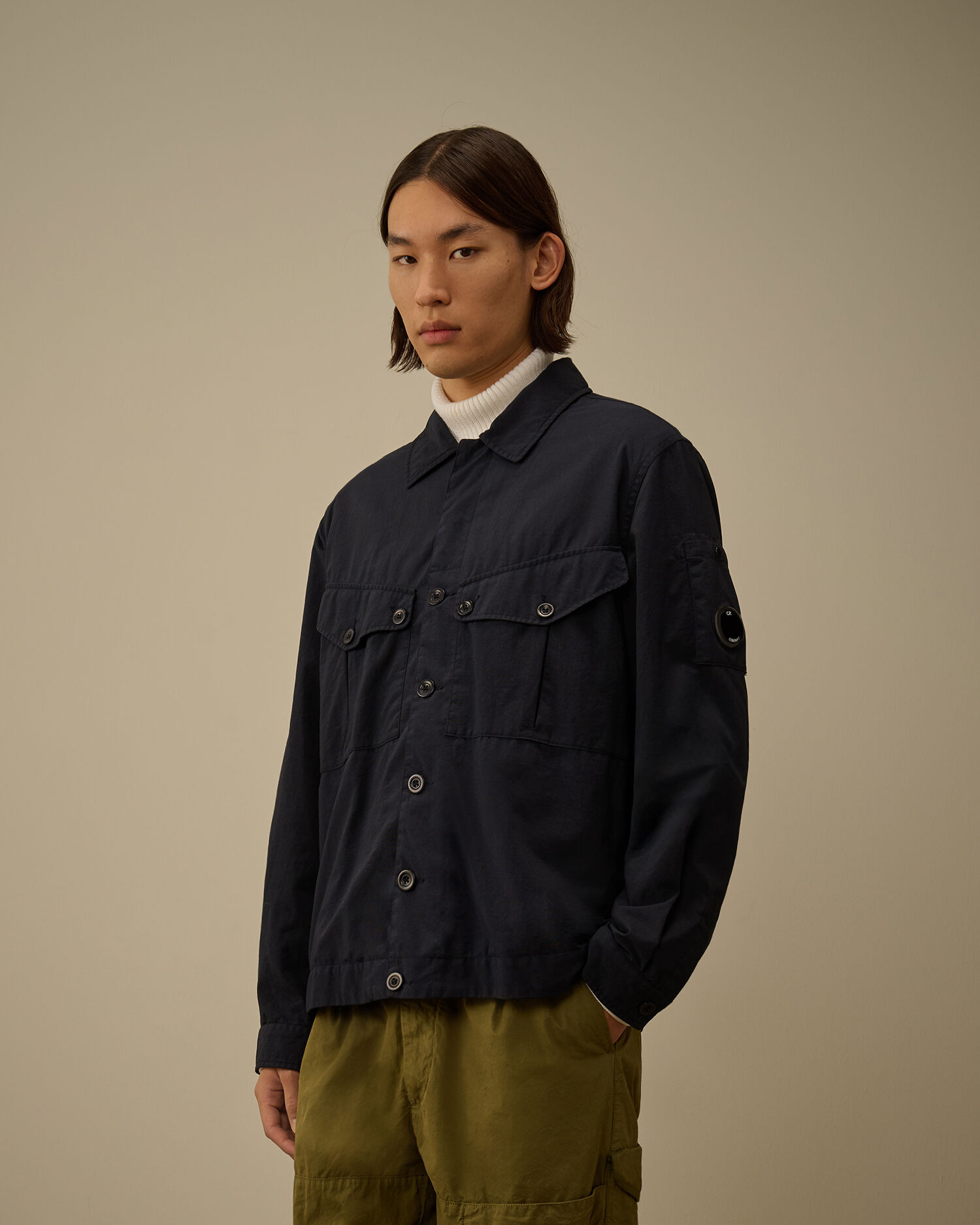 Taylon P Lens Button Overshirt - 3