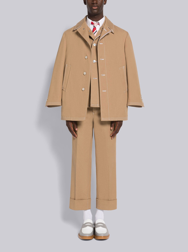 SELVEDGE DENIM TRACK STITCH BACKSTRAP TROUSER 4