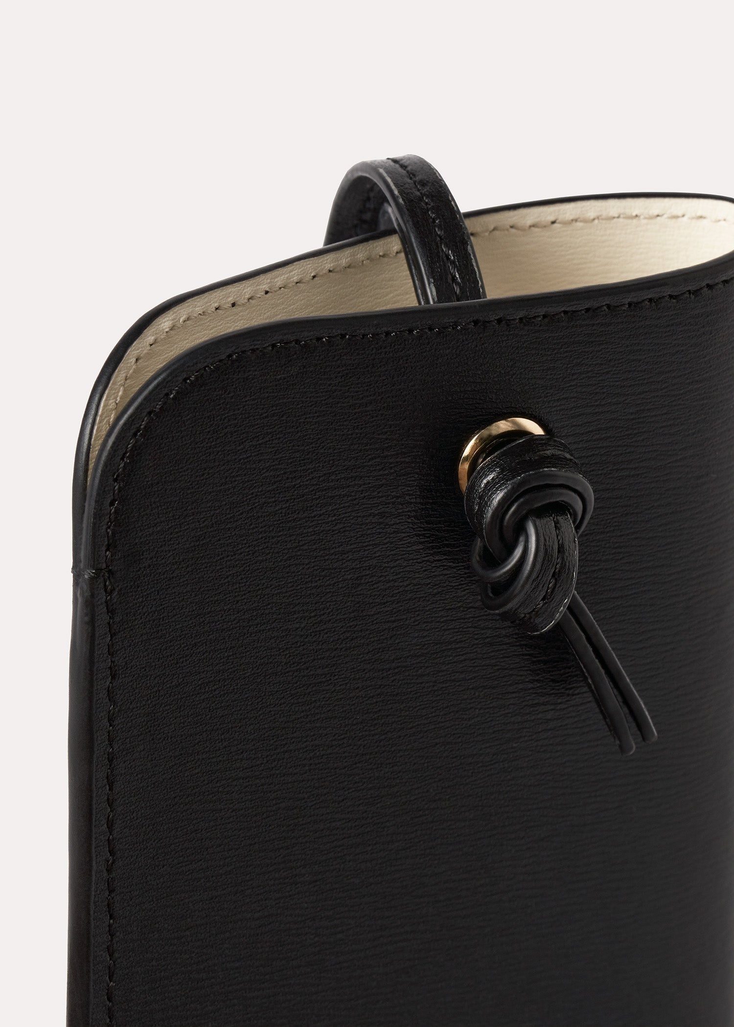 Pocket leather pouch black - 6