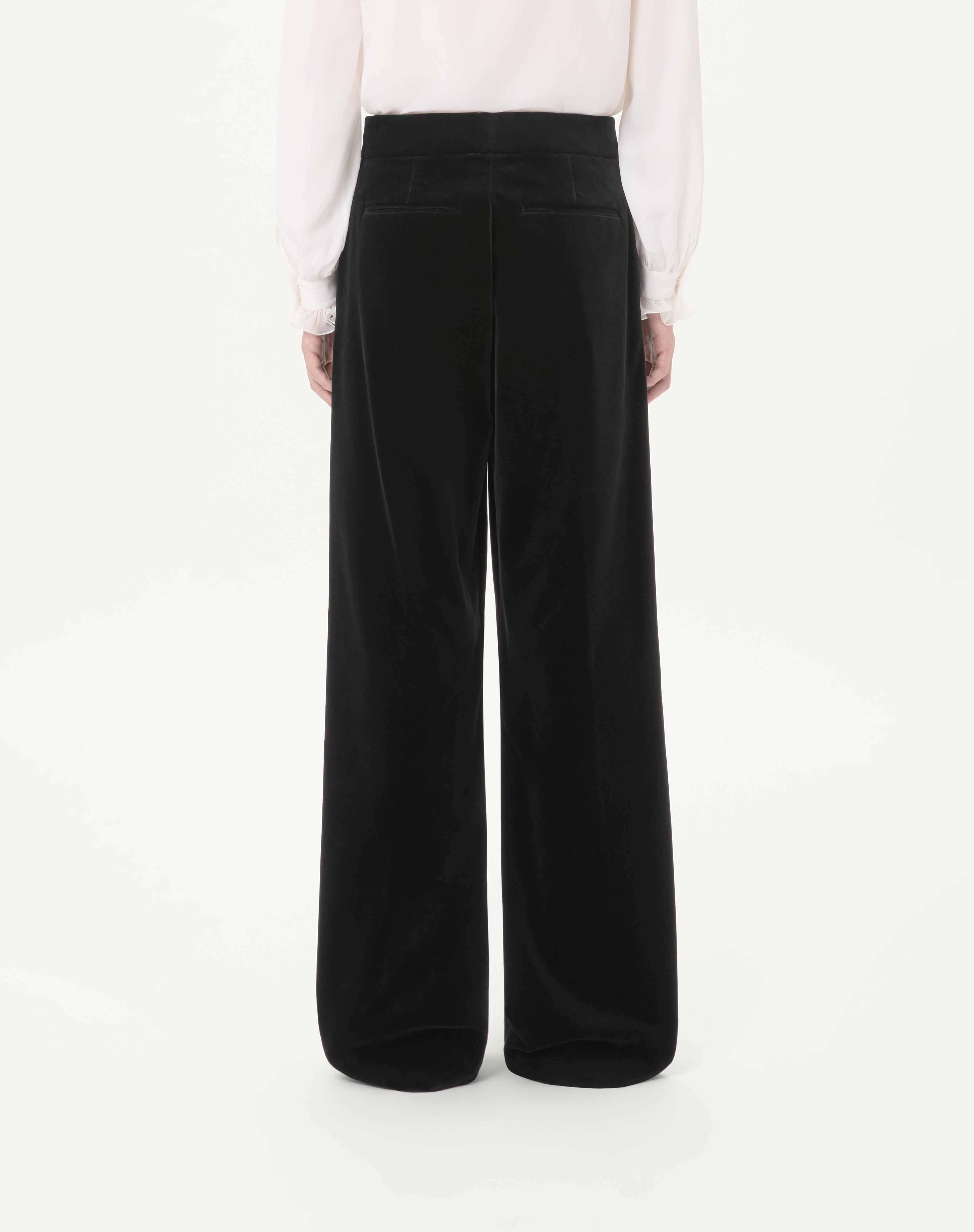 VALENTINO COTTON VELVET PANTS - 5