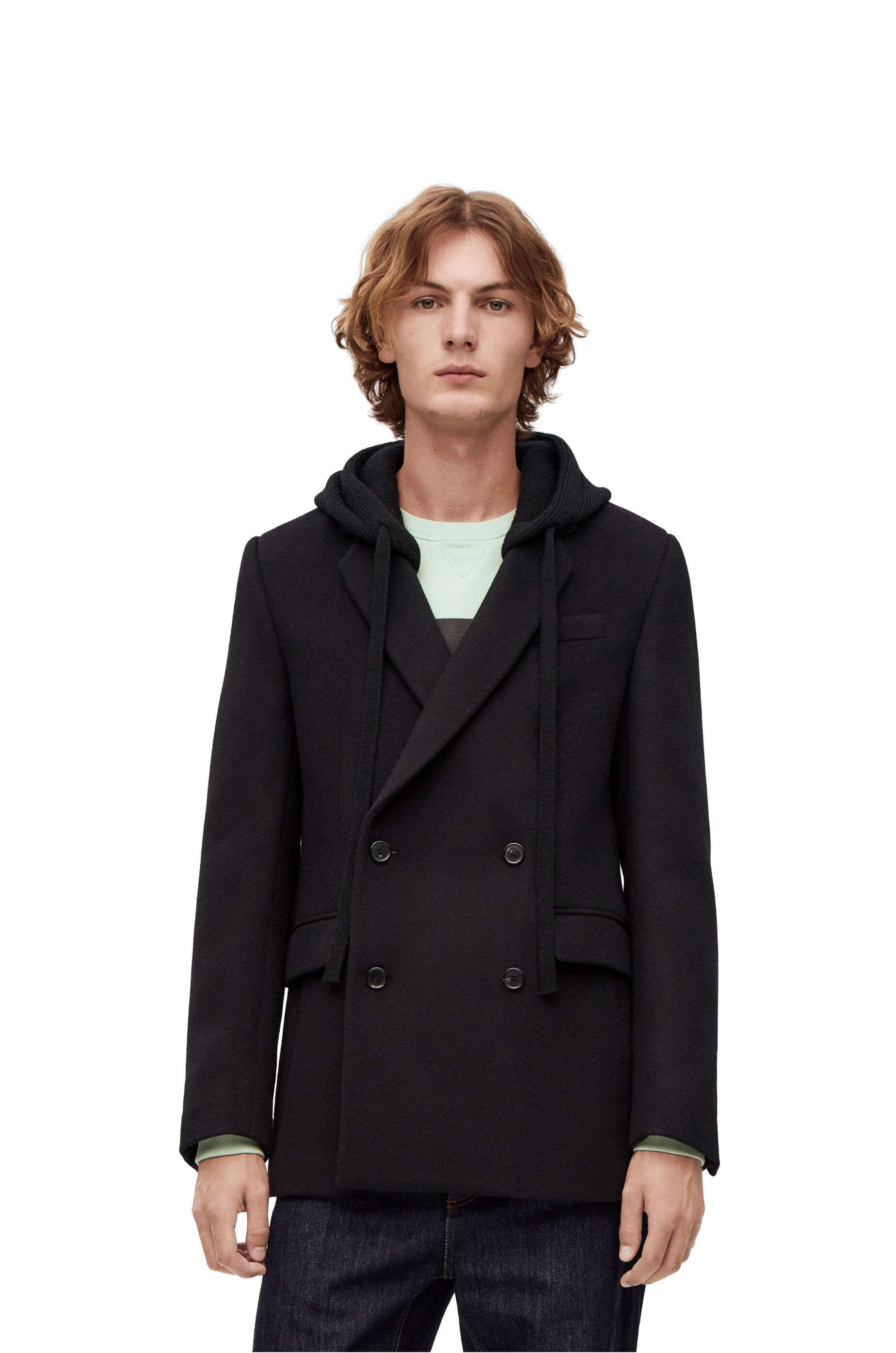 Knitted back jacket in wool, cashmere and silk - 3