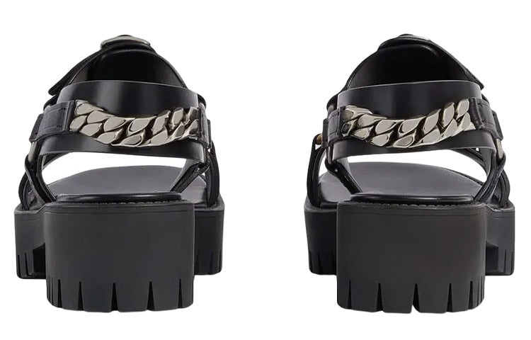 (WMNS) Gucci Sandal With Horsebit 'Black' 700051-DS8R0-1000 - 4
