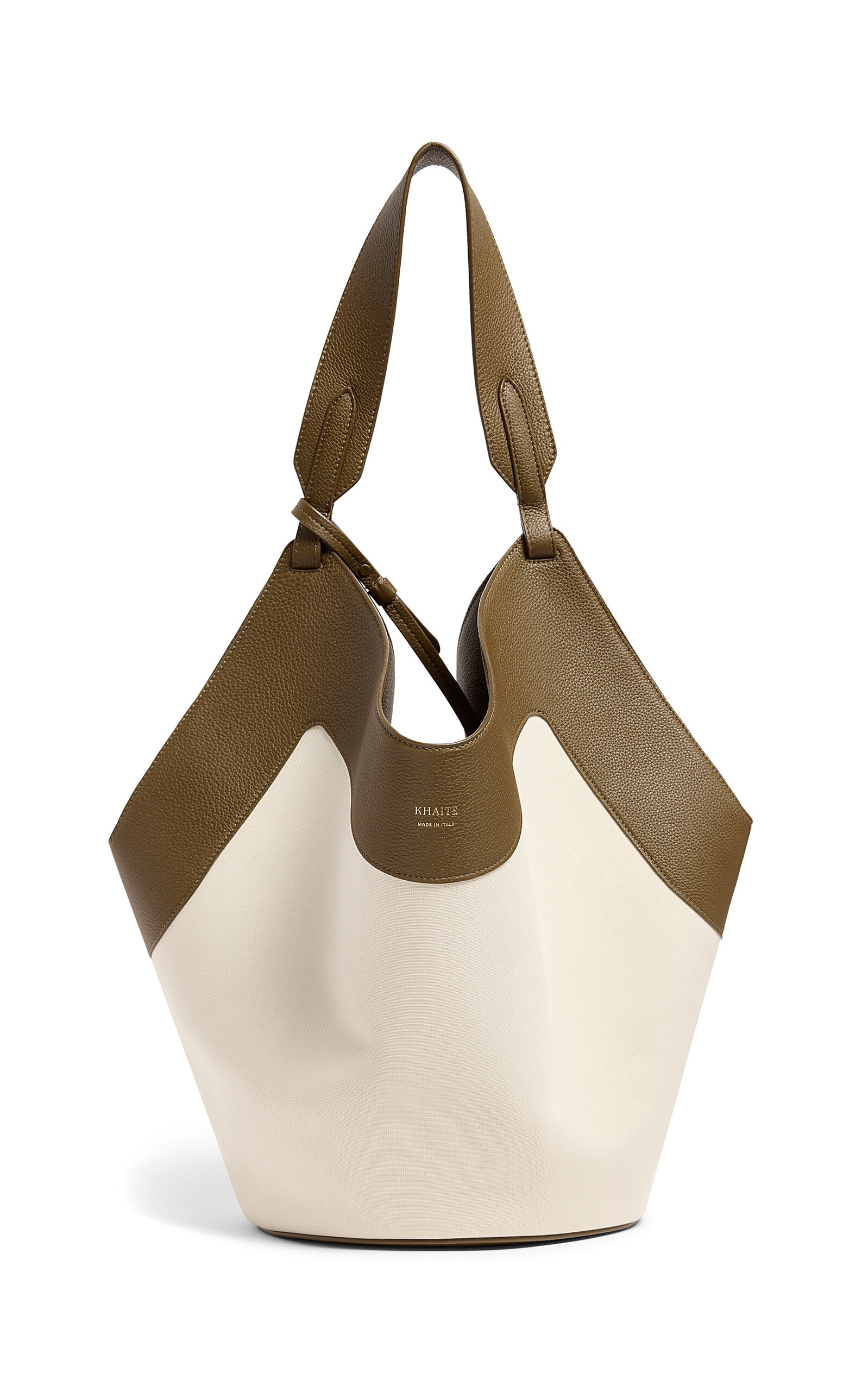 Lotus Medium Canvas Tote Bag ivory - 1