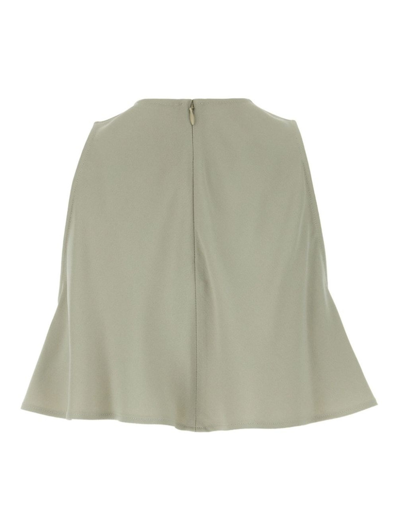 AMI Paris sleeveless crepe crop top outlook