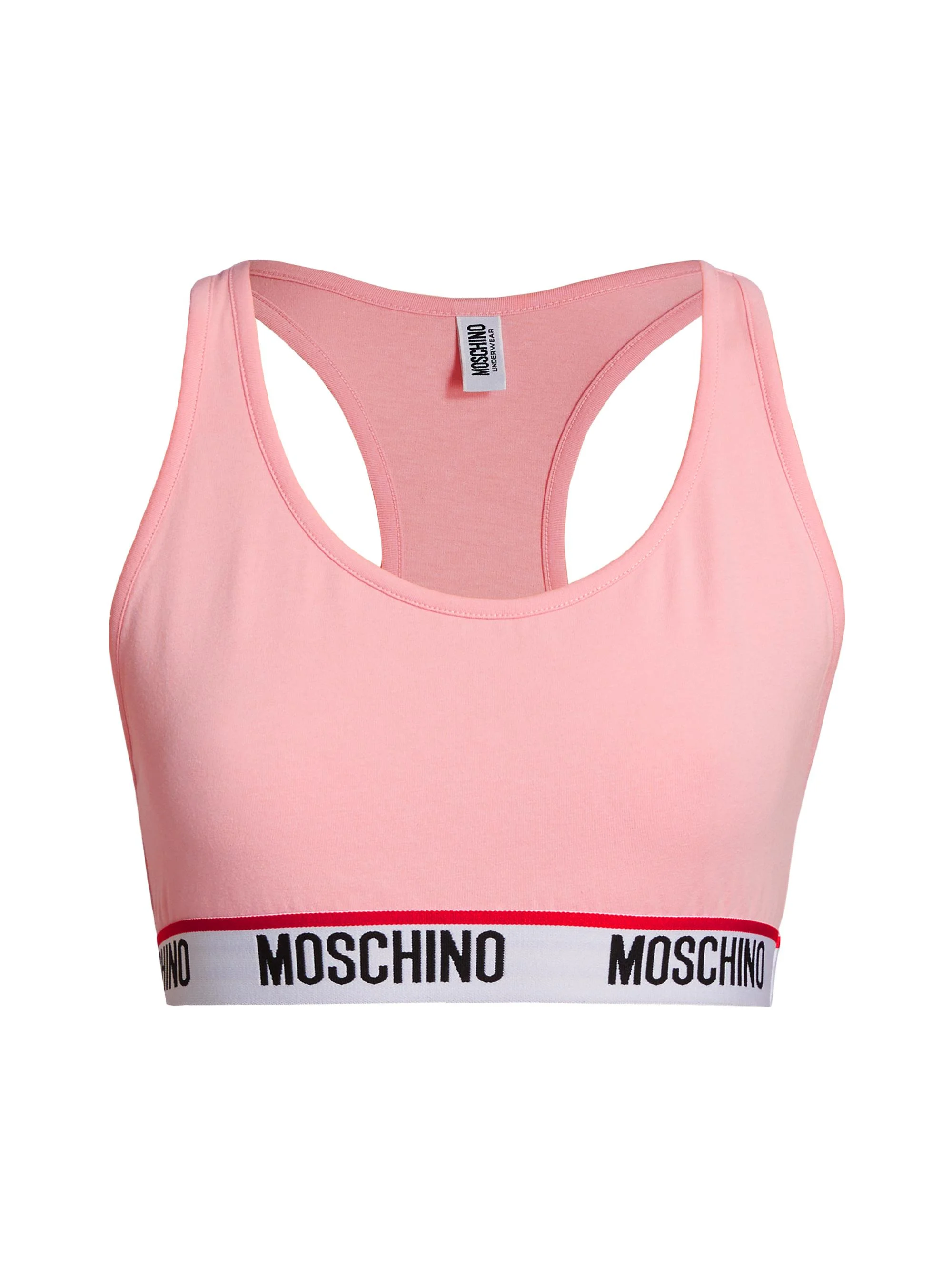 Women's Core Logo-Hem Sports Bra - Pink - 1