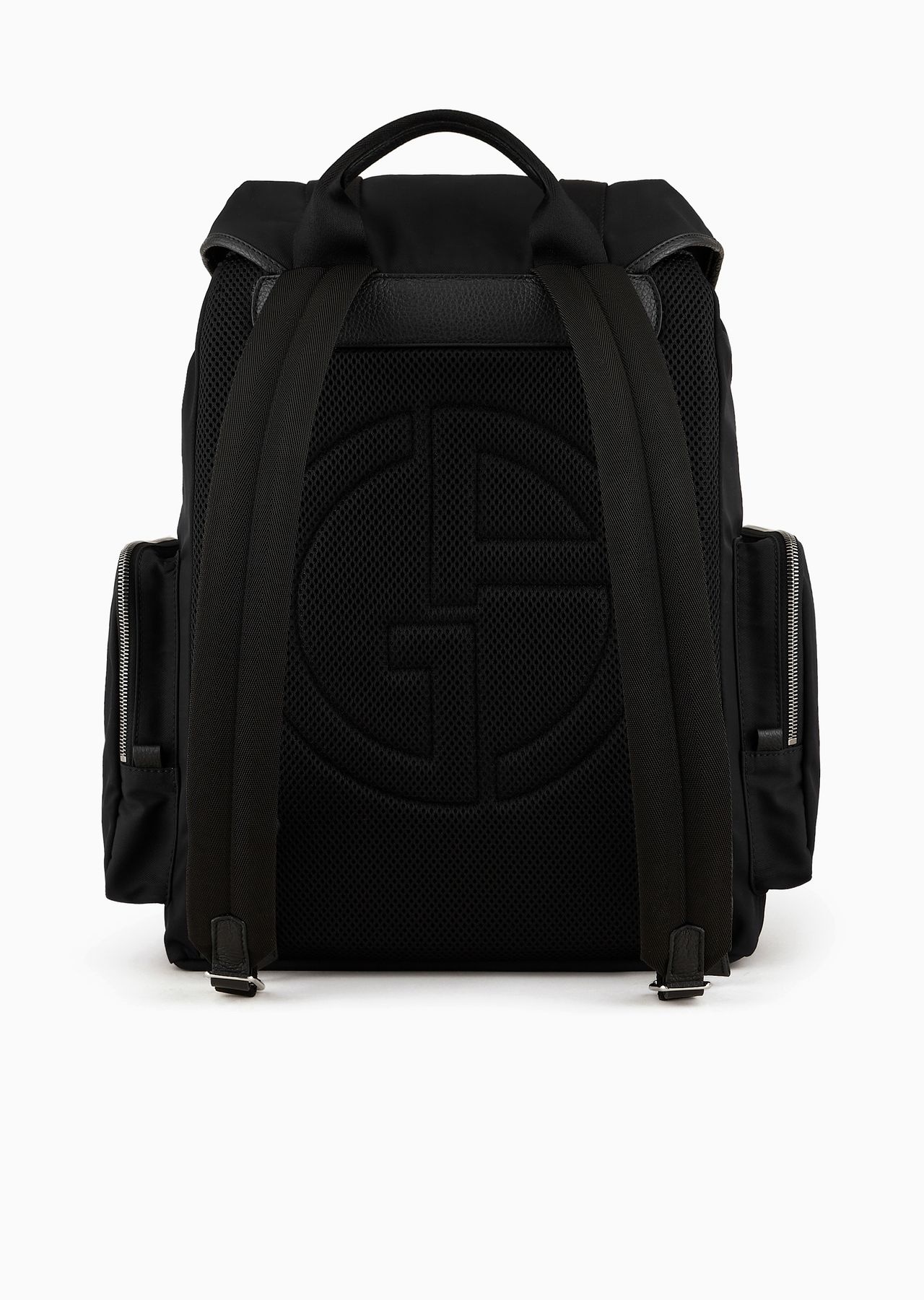 Recycled-nylon and pebbled-leather backpack ASV - 3