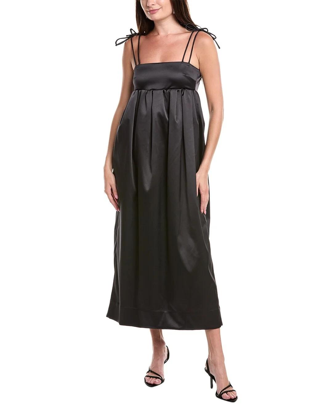 GANNI Satin Midi Dress - 1