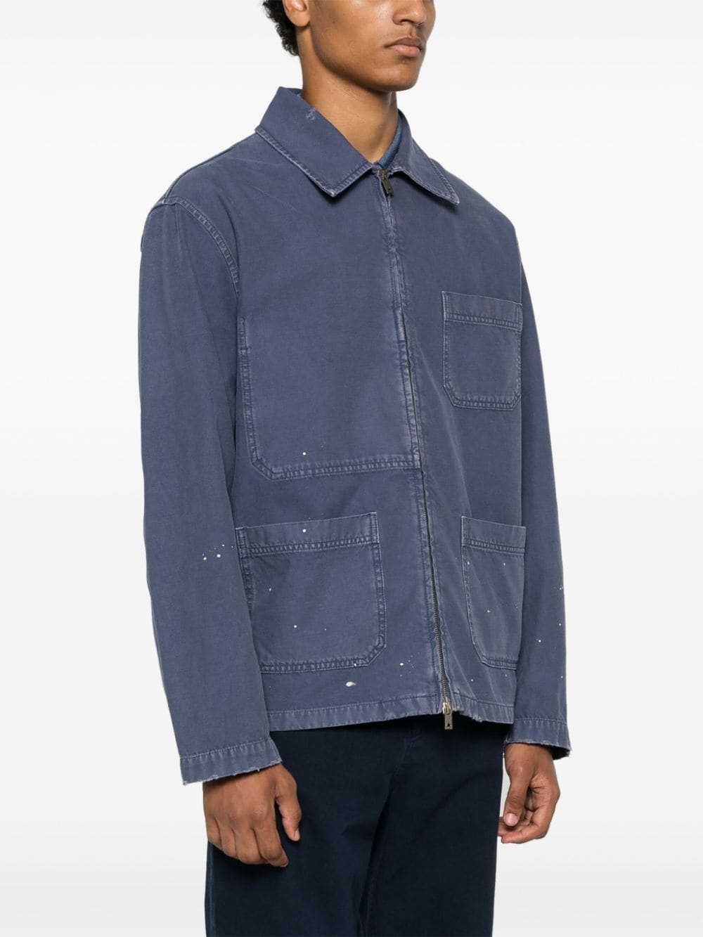 distressed denim jacket - 3
