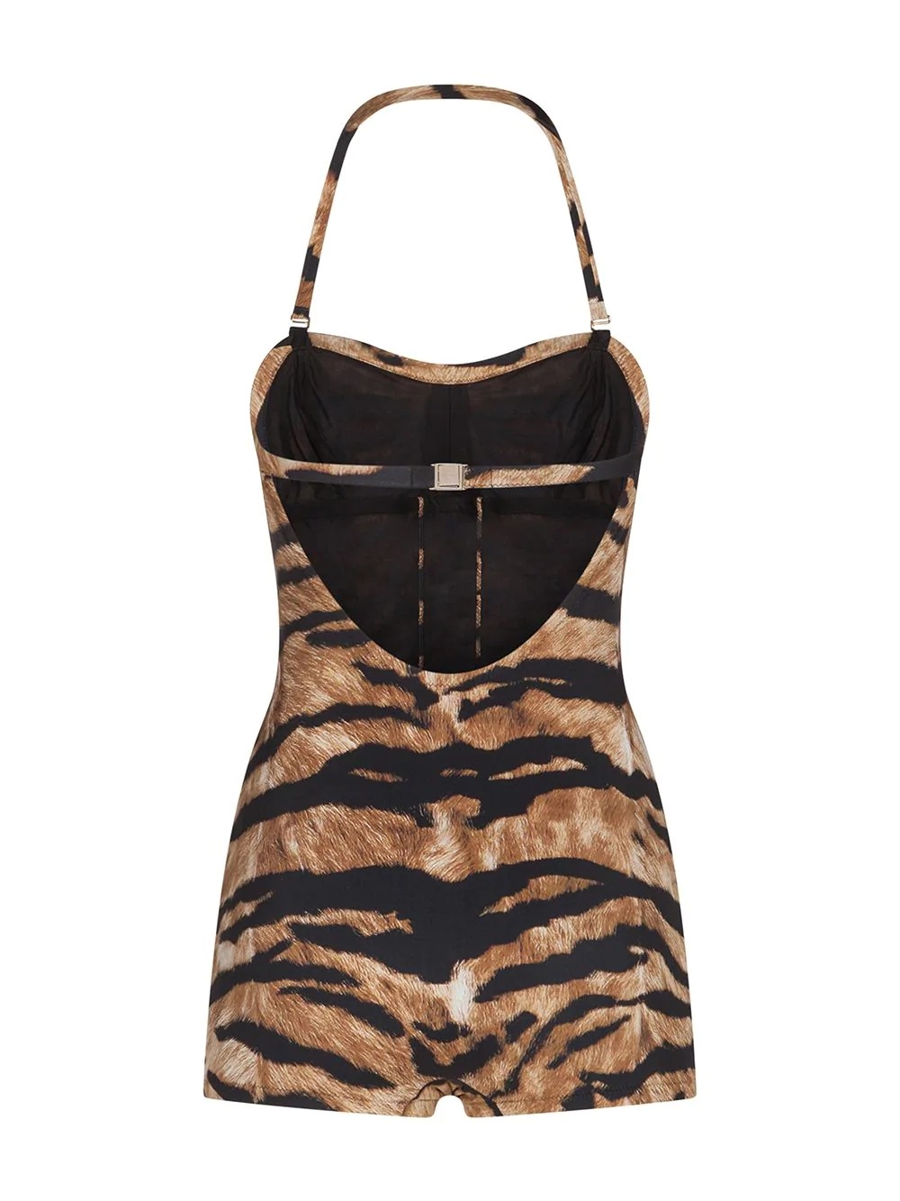 tiger-print one-piece swimsuit - 2