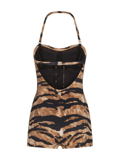 Dolce & Gabbana tiger-print one-piece swimsuit outlook