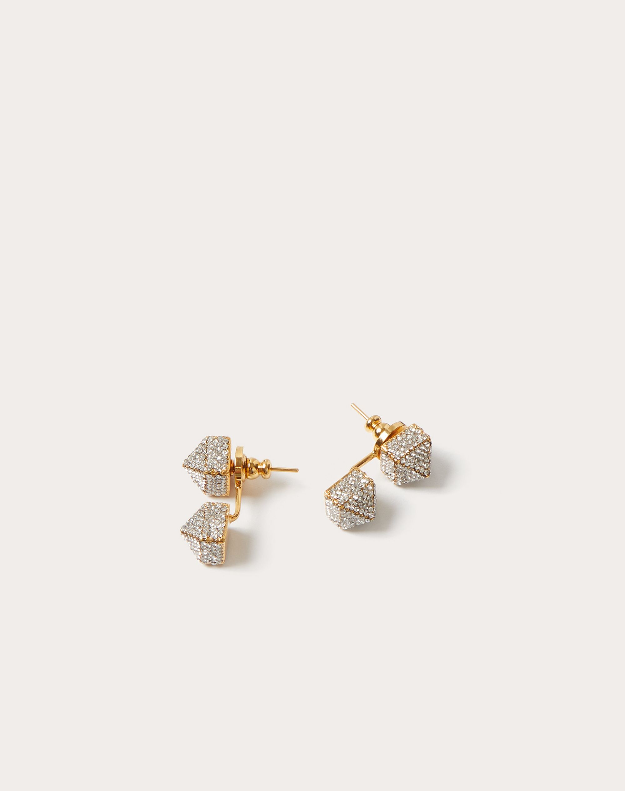 Rockstud metal and Swarovski® crystal earrings - 3