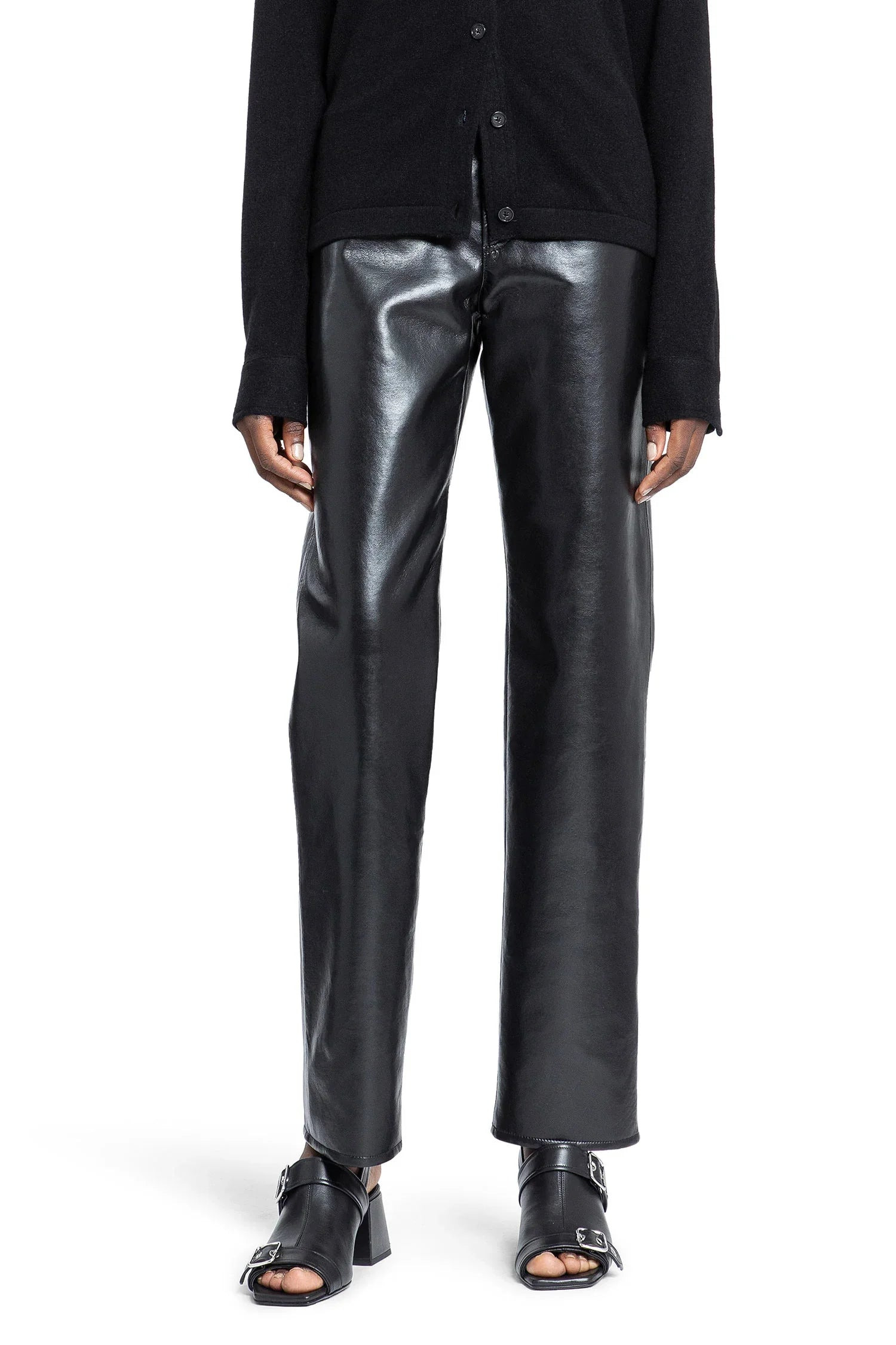 90S-Pinch-Waist-Long-Straight-Trousers - 5