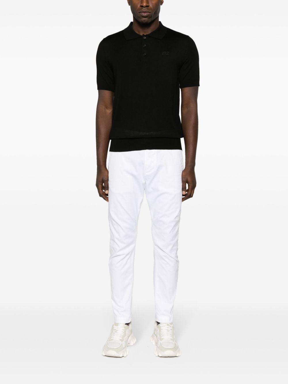 mid-rise tapered trousers - 2