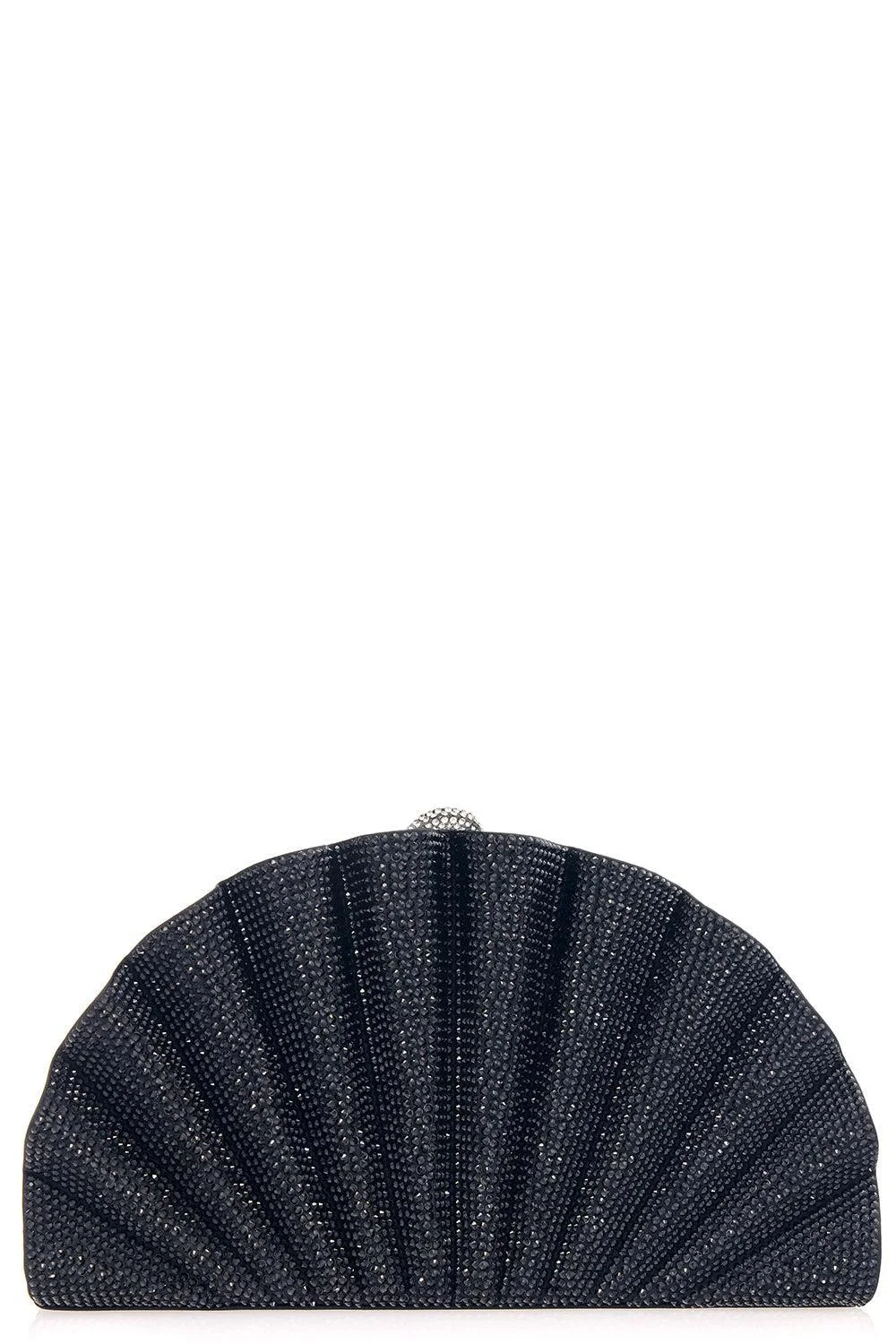 Origami Fan Clutch - Jet - 1