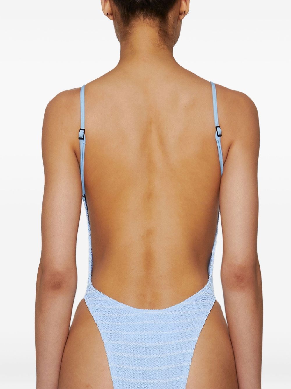 textured-stripe swimsuit - 5