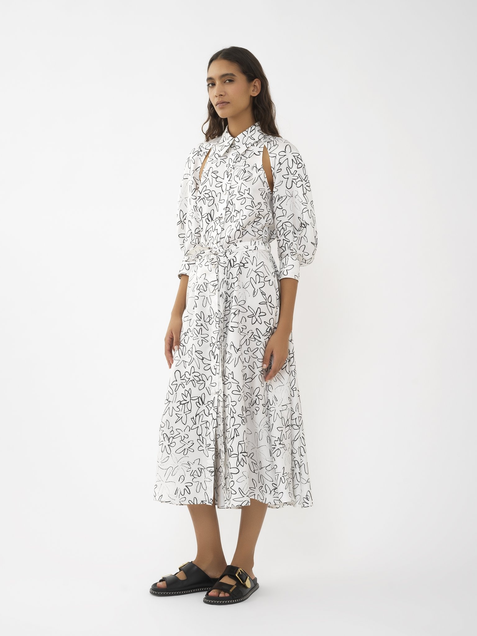 CUT-OUT SHIRT DRESS - 4