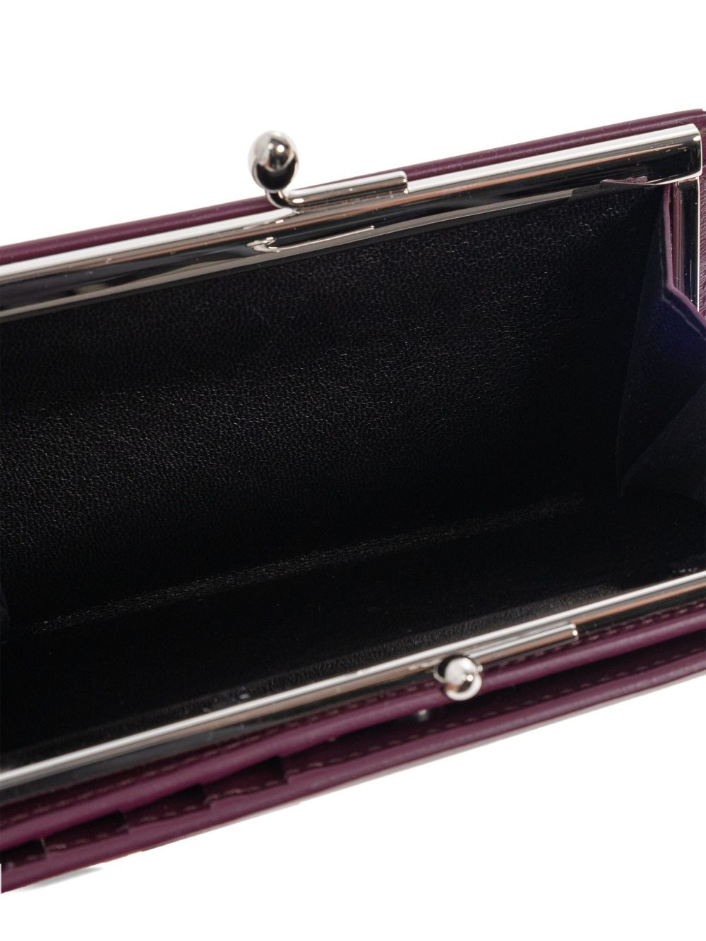 clasp-fastening leather wallet - 4