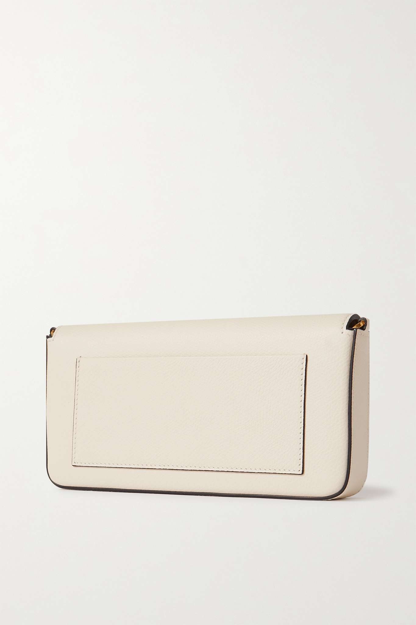 VLOGO textured-leather clutch - 3