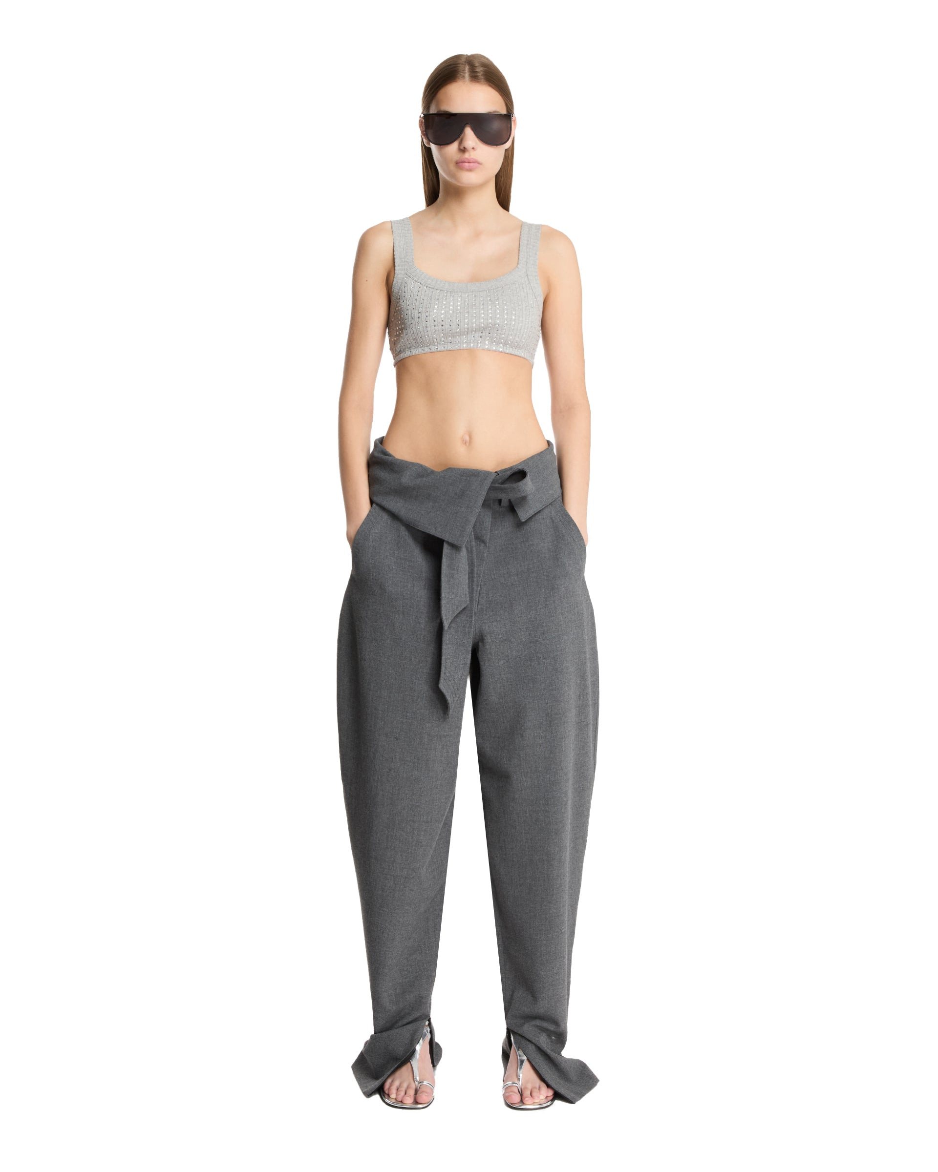 Gray Rhinestone Top - 2