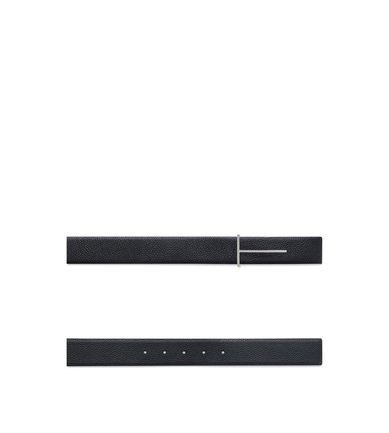 TOM FORD GRAIN LEATHER SLIM T REVERSIBLE BELT outlook