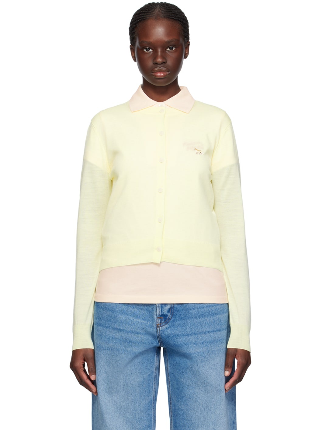 Yellow Baby Fox Cardigan - 1