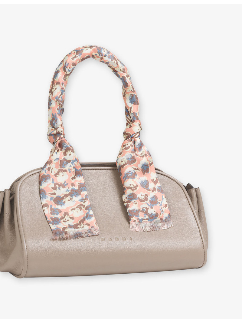 Marni Printed Slim Silk Scarf outlook