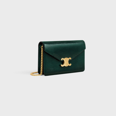 CELINE WALLET ON CHAIN MARGO in LIZARD outlook