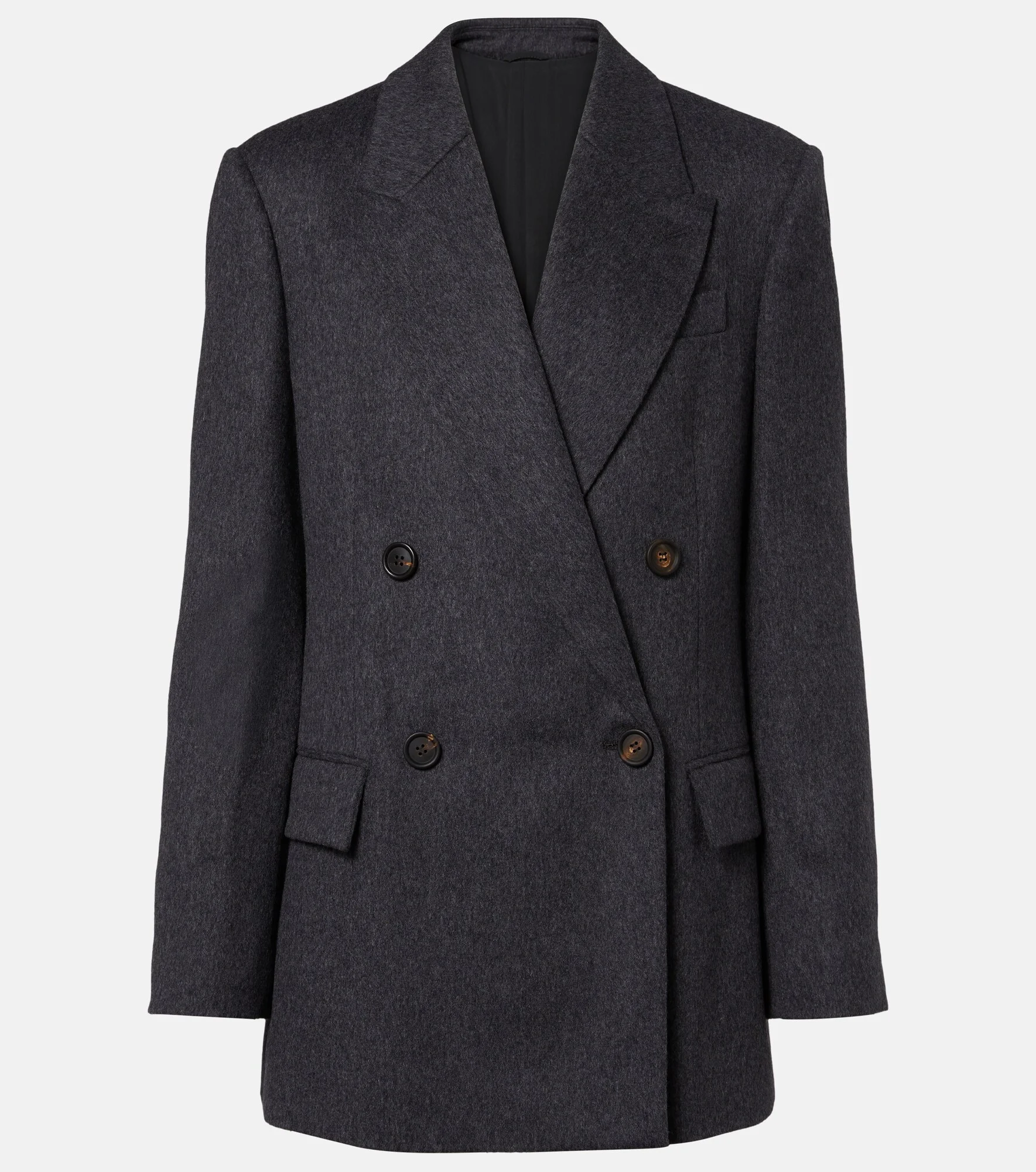 Double-breasted wool jacket - 1
