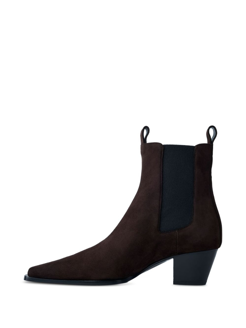 80mm suede pointed-toe boots - 3