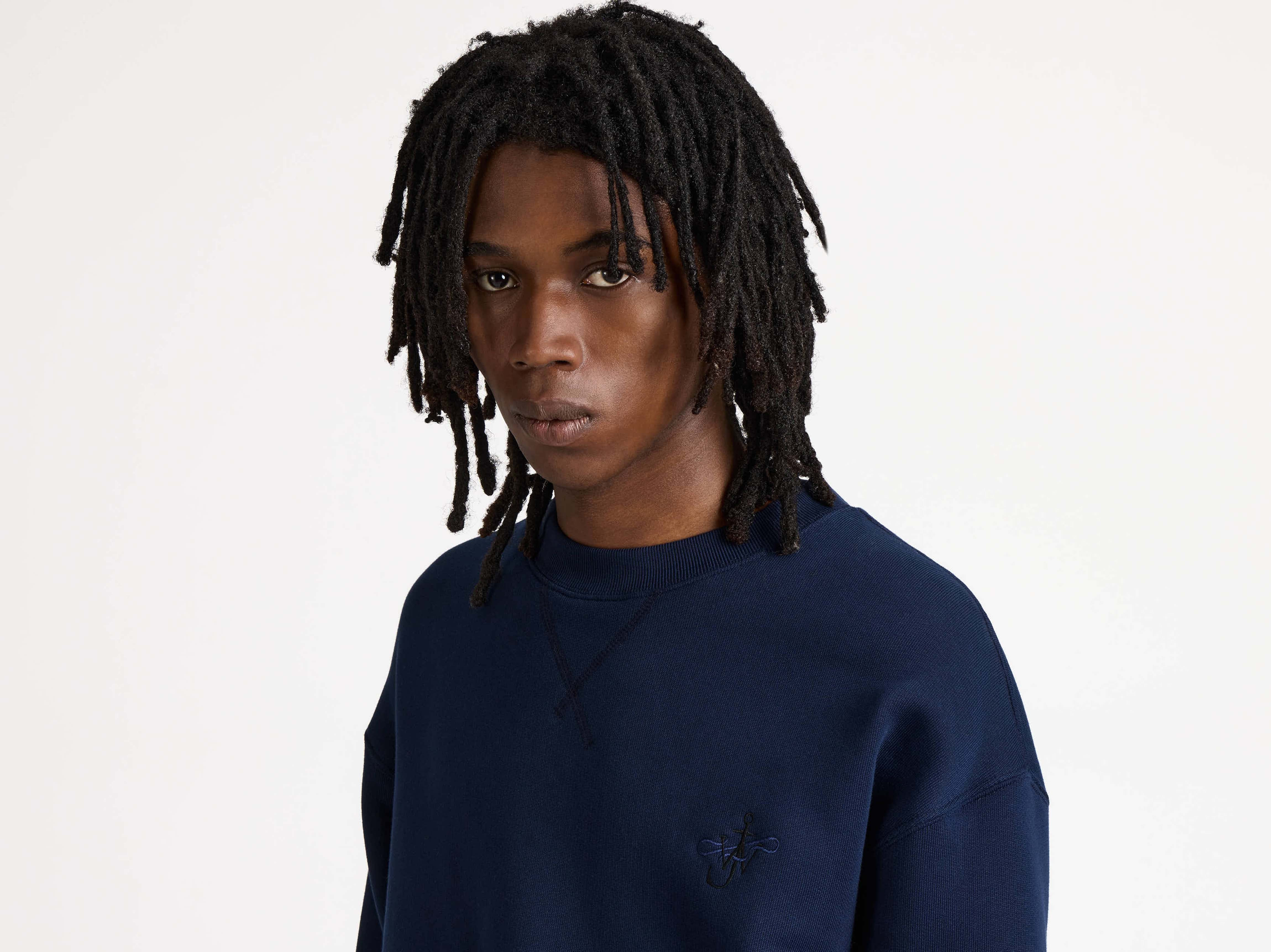 RIBBON ANCHOR SWEATSHIRT IN NAVY - 5