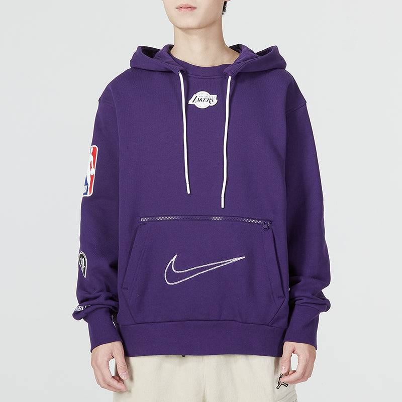 Nike Athletic Hooded Long Sleeves Hoodie Men's Purple DR2420-535 - 3