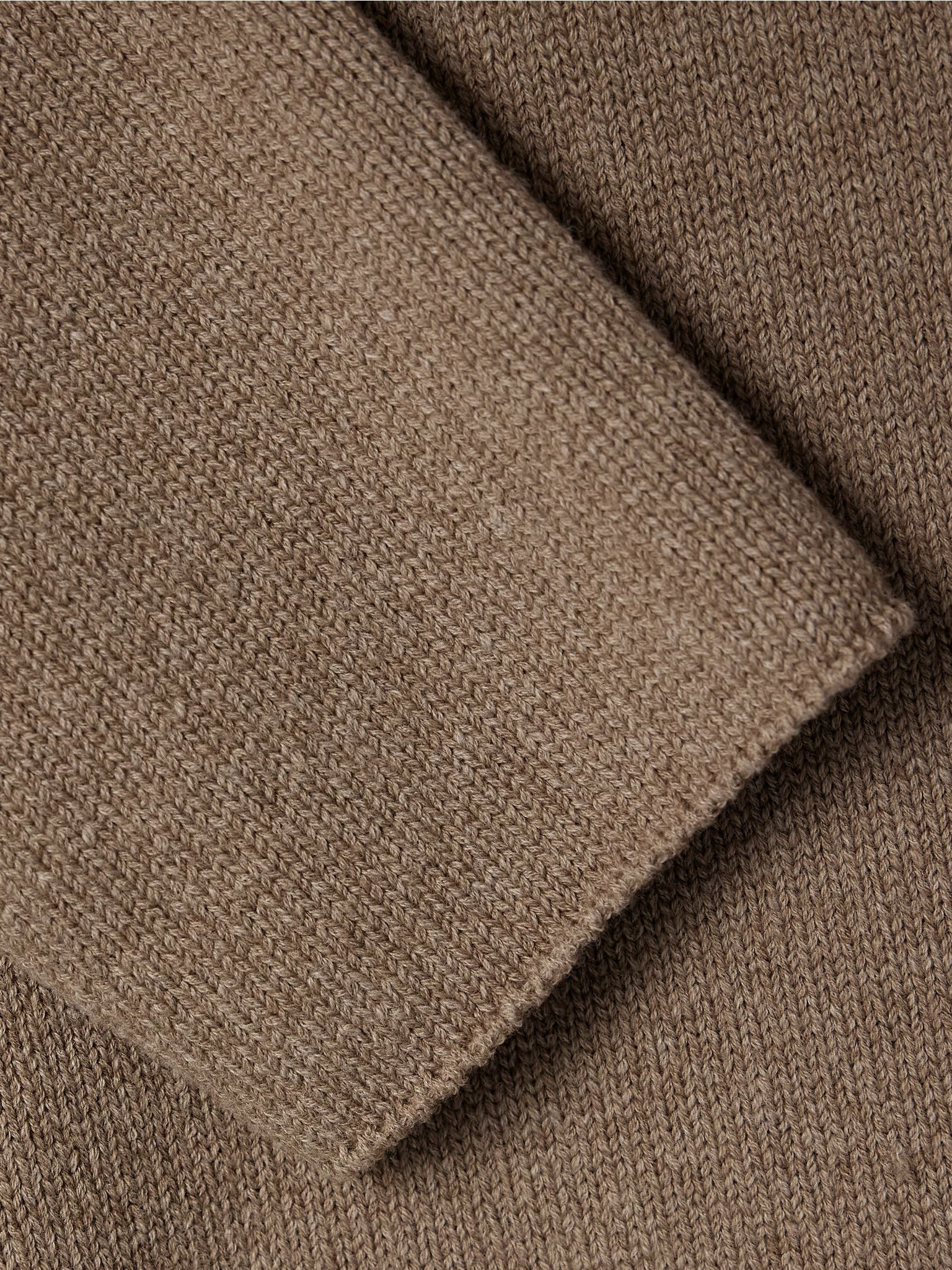 Jhaio cotton and wool-blend sweater Light brown - 5