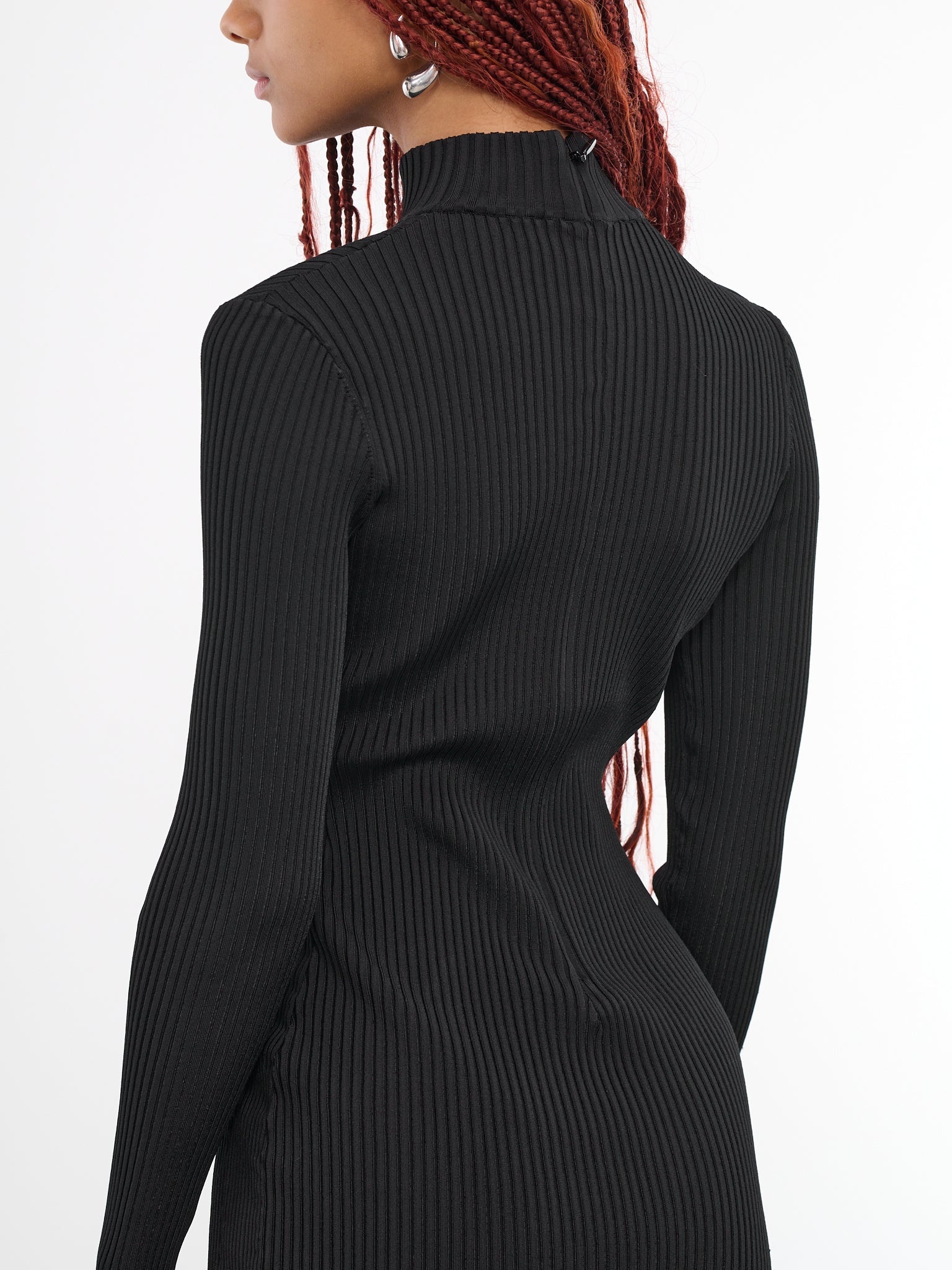 Crystal Cut-Out Knit Dress - 6