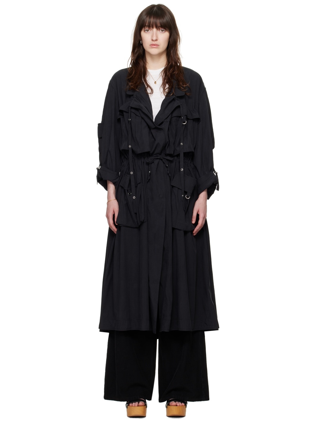 Black Garance Trench Coat - 1