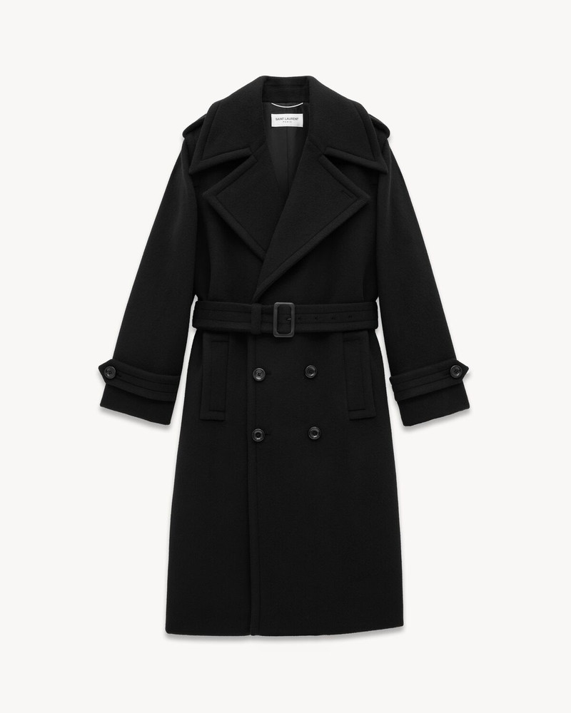 TRENCH COAT IN WOOL AND CASHMERE FELT 1